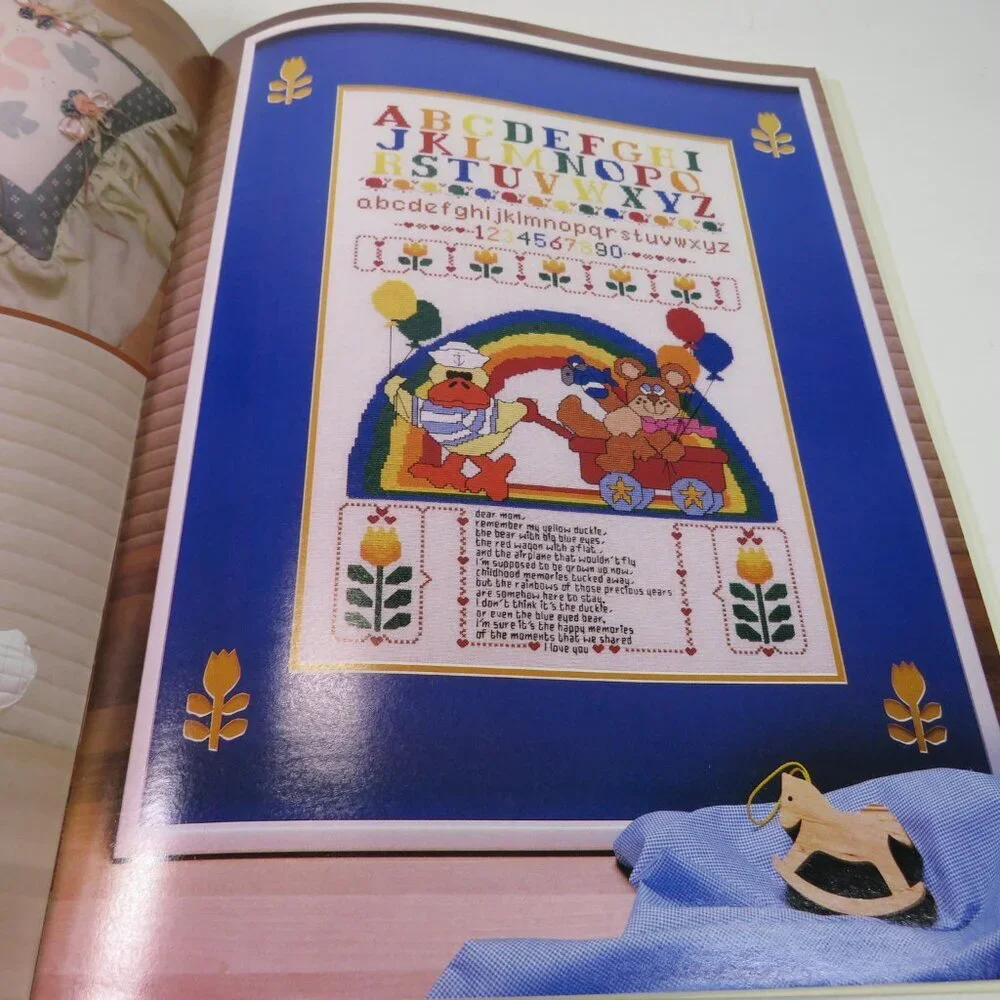 Farmhouse Quilting and Cross Stitching 41 page PATTERN BOOK 1982
